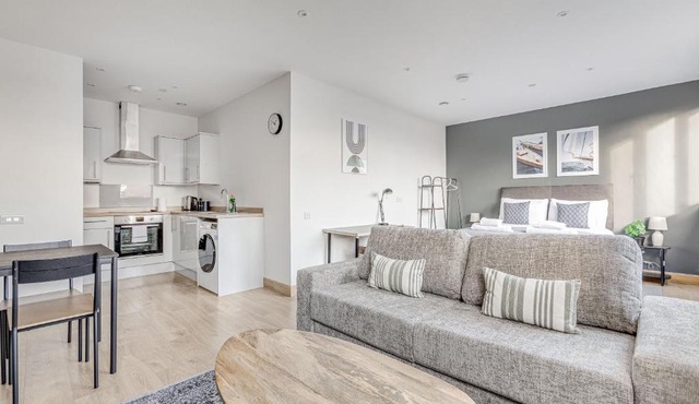 Spacious 1 BR apt w 2 king bed by Tent serviced apartments