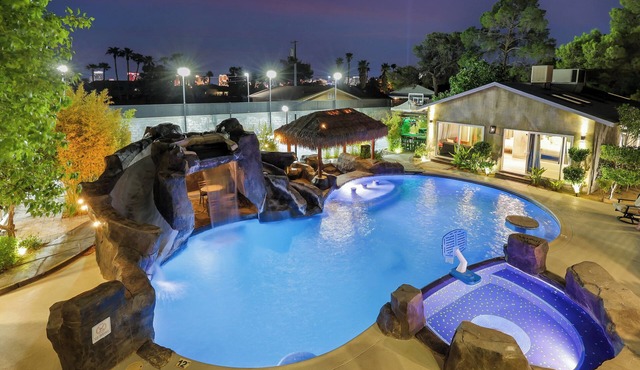Spacious 12BR Vegas Villa Near Strip, Resort Pool & Sports Court!