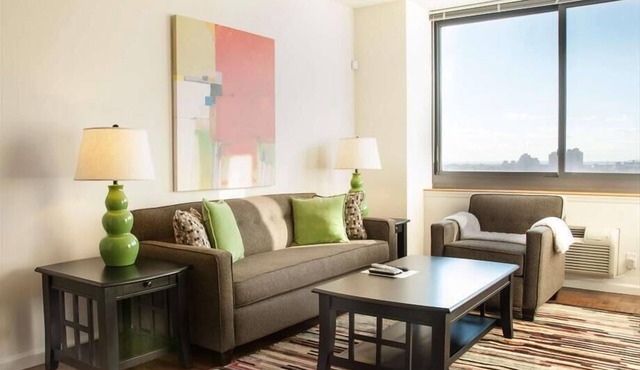 Spacious 1BR | Gym | steps from PATH | near NYC | by GLS