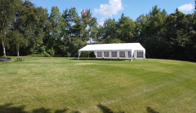 Spacious 20’x40’ Party Tent on 22-Acre Hilltop—Perfect for Events & Gatherings
