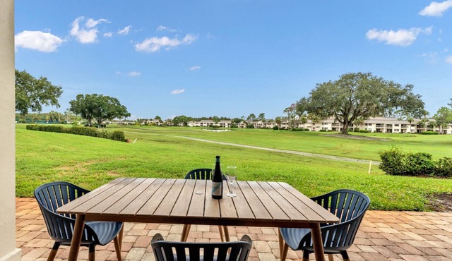 Spacious 2BR Golf Course Condo w/Large Patio, 4 Queen Beds & Workspaces – Perfect for Any Getaway!