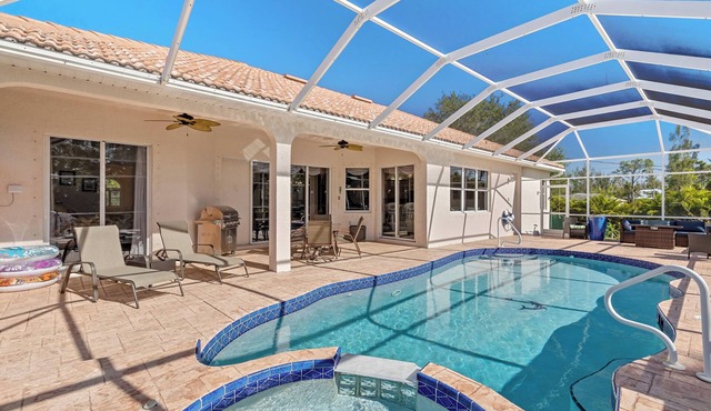 Spacious 3-Bedroom Bokeelia Oasis w/Large Saltwater Pool & Outdoor Fire Pit
