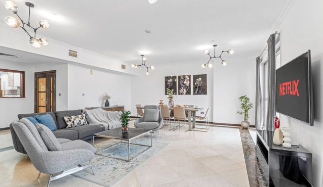 Spacious 3 BR in JBR with Beach Access
