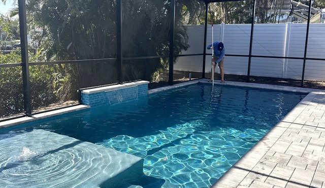 Spacious 3BR-4BR Home, on Waterway, NEW HEATED SALT WATER POOL!