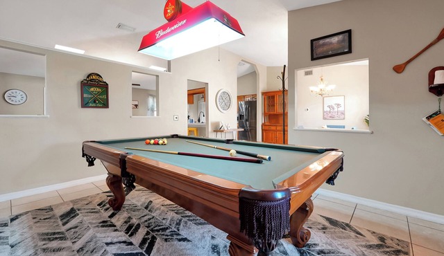 Spacious 3BR Home, Gym, Pool Table, Central Location