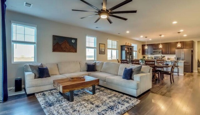 Spacious 4-bedroom house in charming Brighton w/WiFi, AC.