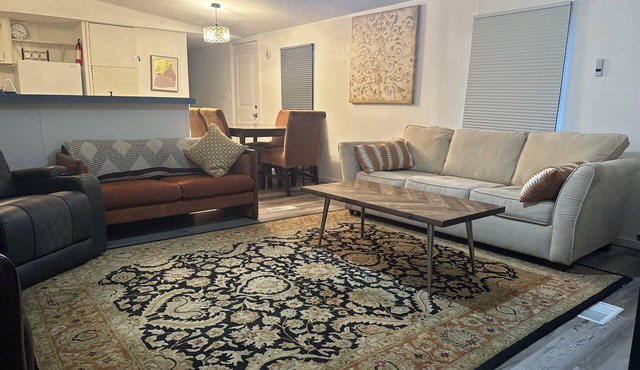 Spacious 4-bedroom mobile home with 6 beds