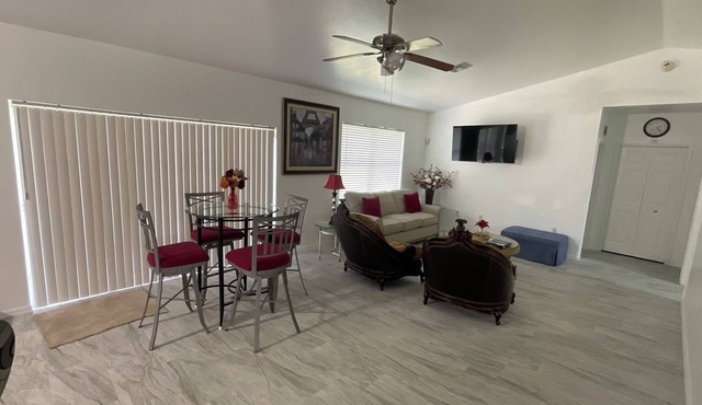 Spacious 4-bedroom house in peaceful Lehigh Acres with WiFi, AC. Newly remodeled