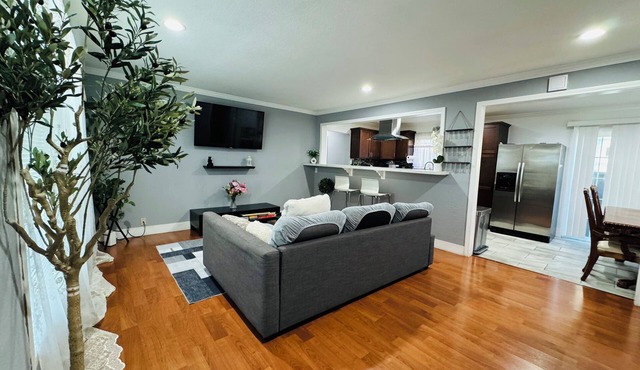 Spacious 4-bedroom house with AC, WiFi in charming Santa Clara