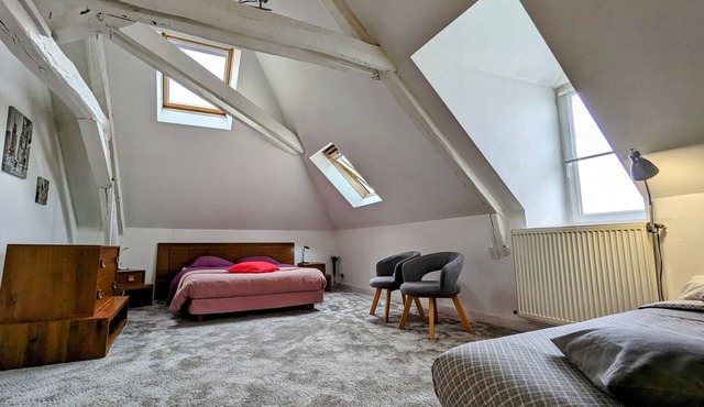 Spacious 4-Person Room with Private Bath and Breakfast Included