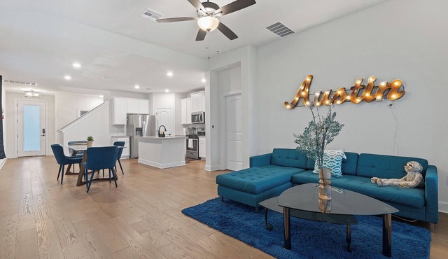 Spacious 4BR w/Yard, Near Airport & F1 Circuit in Quiet Neighborhood