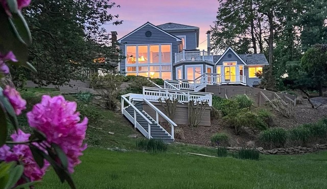 Spacious 5-Bedroom Waterfront Oasis with Private Dock, Pool and Hot Tub
