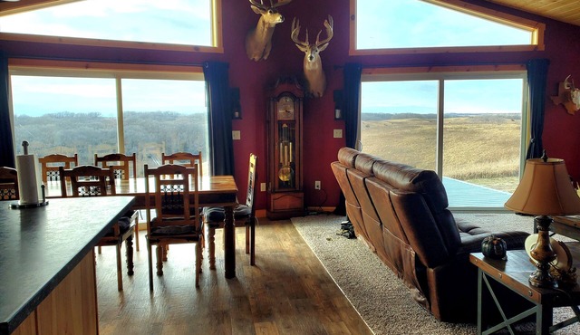 Spacious 5-bedroom/3 bath LODGE, Located between Fort Ransom, ND & Lisbon, ND