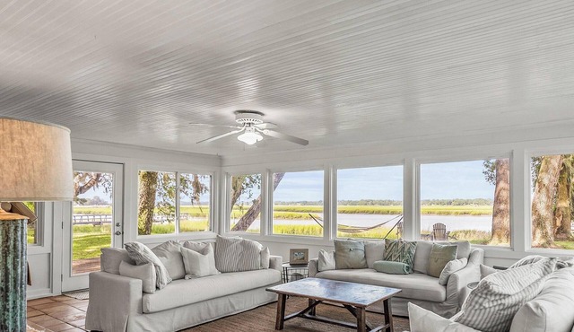 Spacious 5-bedroom waterfront home with dock