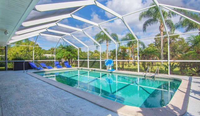 Spacious 5 BR Retreat with Game Room & Heated Pool