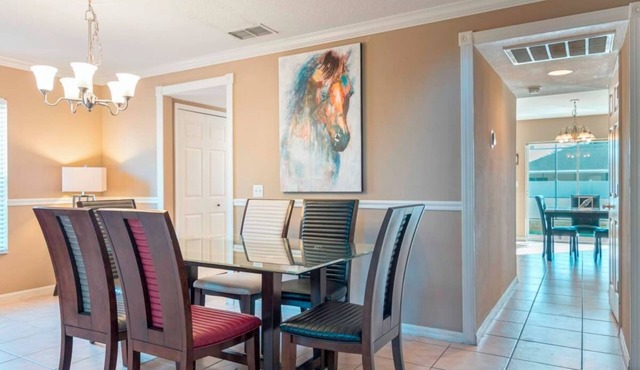 Spacious 5BR Villa w/Private Pool Near Disney & Golf – Sleeps 10+