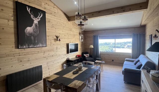 SPACIOUS 60M2, FOOT OF TRACKS, EXCEPTIONAL VIEW