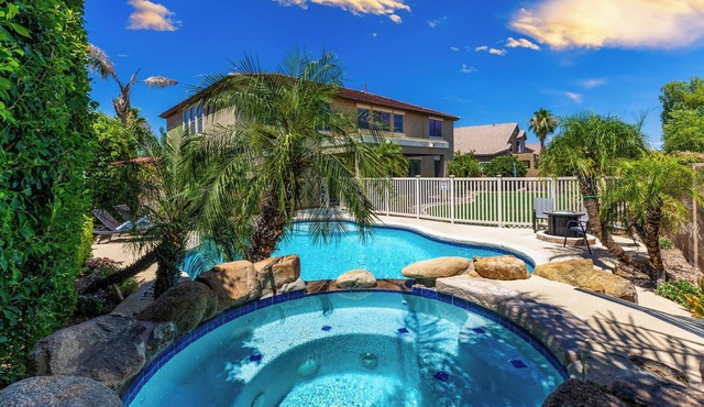 Spacious 6BR Luxury Oasis: Heated Pool, Hot Tub, Game Room & Prime Location!