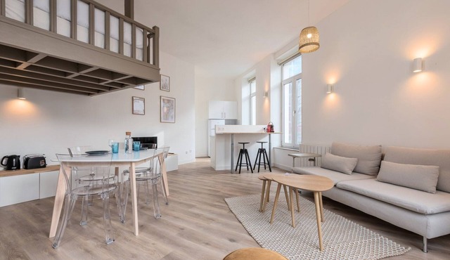 Spacious and bright studio in the center.