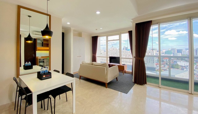 Spacious And Combined 2Br At Menteng Park Apartment
