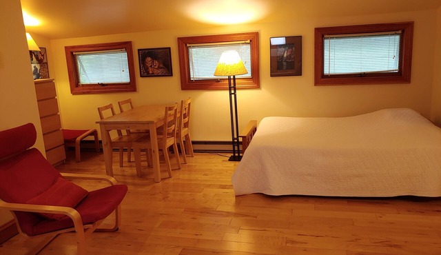 Spacious and comfortable, king bed and double futon sofa, kitchen, near 7 Oaks