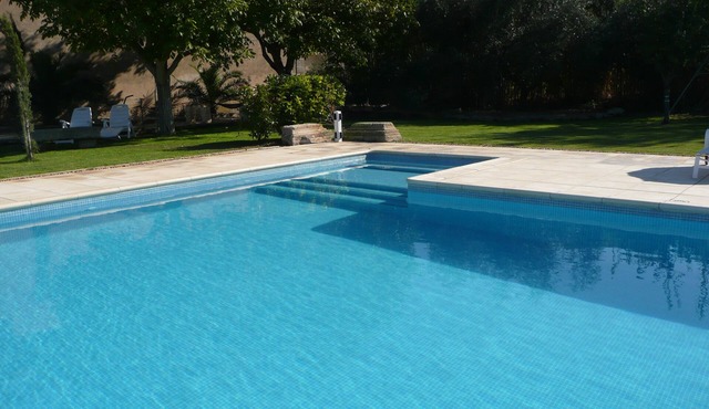 Spacious and gracious house with pool in delightful setting and large grounds