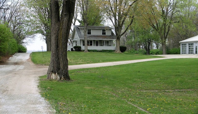Spacious and secluded 7-bedroom lake front retreat.