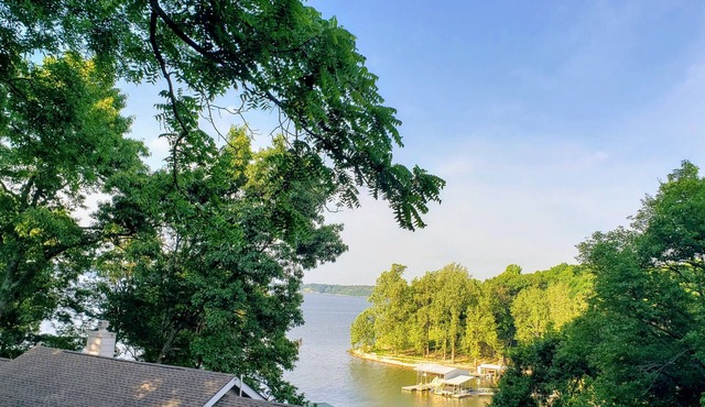 Spacious and serene lakefront cabin.
