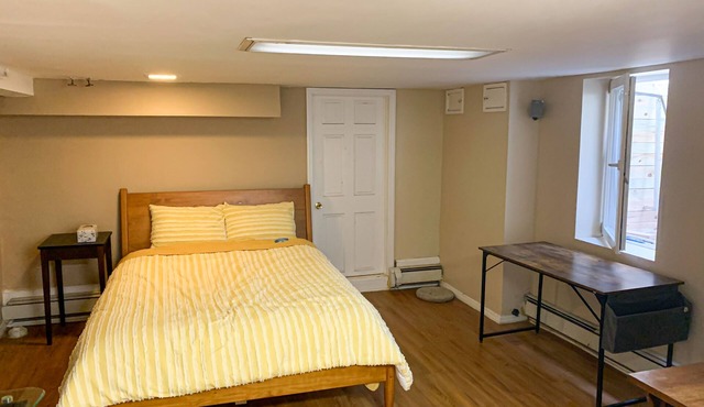 Spacious ans sunny entire basement w full bath walk to LIRR