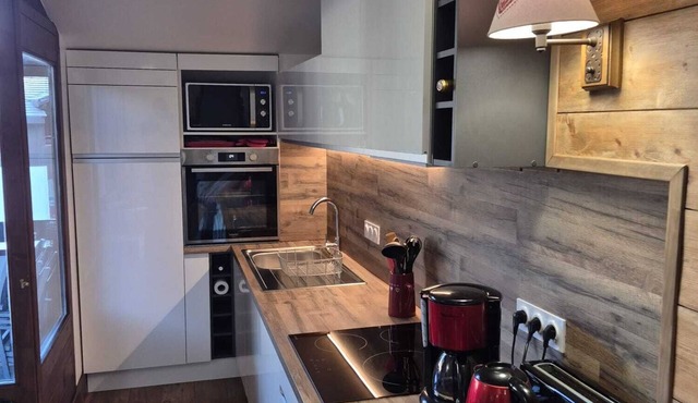 Spacious apartment in Brides les Bain, The Three Valleys, with mountain views