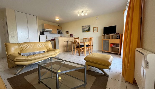 Spacious apartment for 6 in Publier with parking and balcony