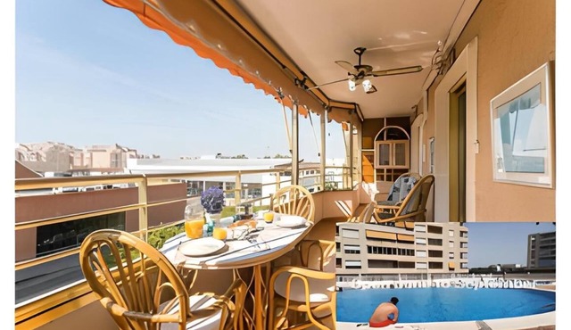Spacious apartment with swimming pool and 2 parking spaces FOR SEASONALS