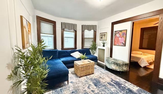 spacious apartment with NYC views