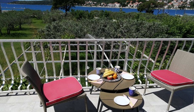 Spacious apartment with beautiful marina and sea views