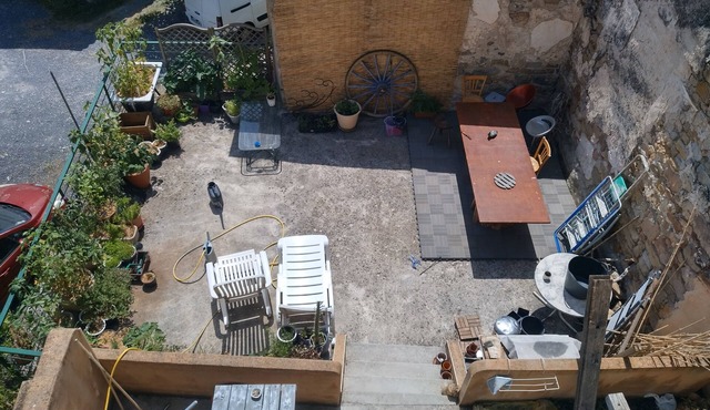 Spacious attic room in a guest house