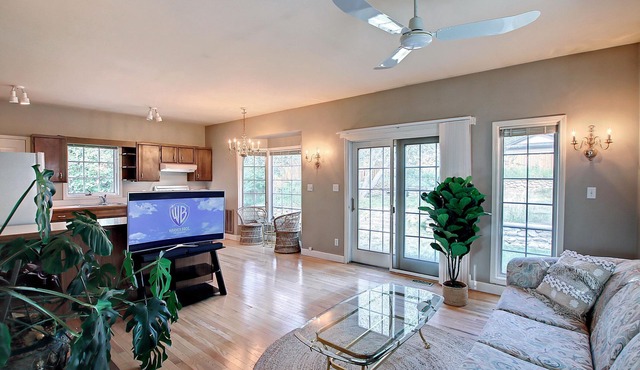 Spacious Backyard by Charming Eclectic Home