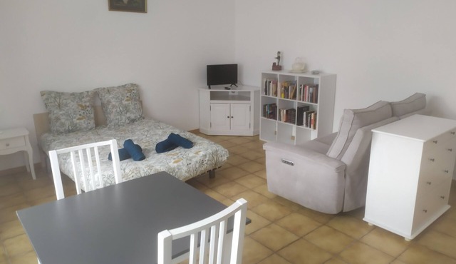 SPACIOUS, BRIGHT, BRAND-NEW STUDIO OVERLOOKING VINEYARDS AND HILLSIDES.