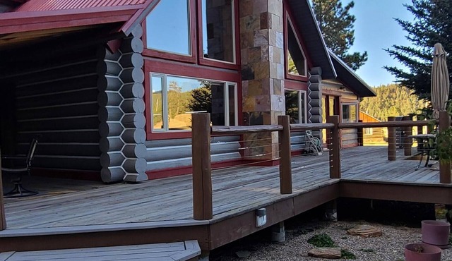 Spacious cabin in Angel Fire area - 6 miles to ski slopes and recreation area