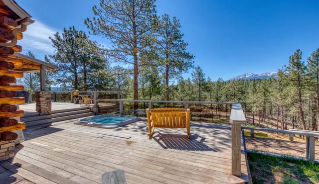 Spacious cabin in the woods w/a private hot tub, deck, & fireplace SUV needed