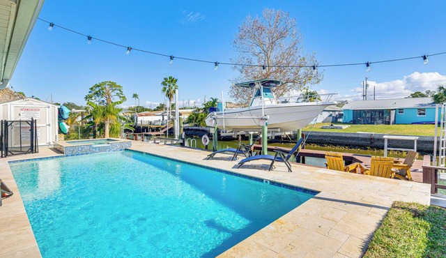 Spacious Canalfront Home w/Pool ~ 1/2 Mi to Beach
