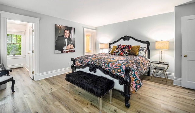 Spacious condo with walkable location, onsite restaurant, & charming decor