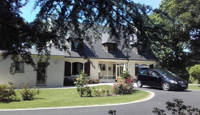 Spacious country house in large, secure, enclosed garden.