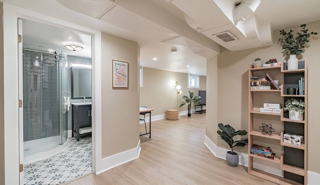 Spacious daylight basement