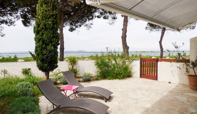 Spacious detached villa, garden, 100m from the beach, superb view of the pond.