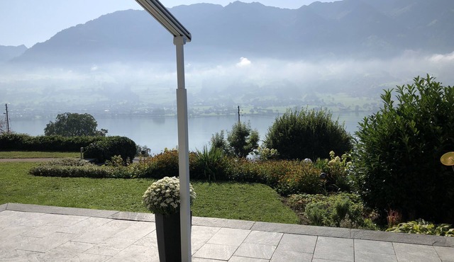 spacious detached villa with large garden above the Lake of Sarnen