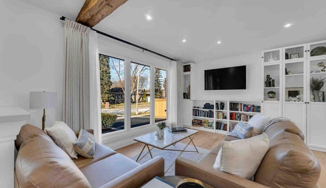 Spacious Elegance: Two Living Spaces in One Home