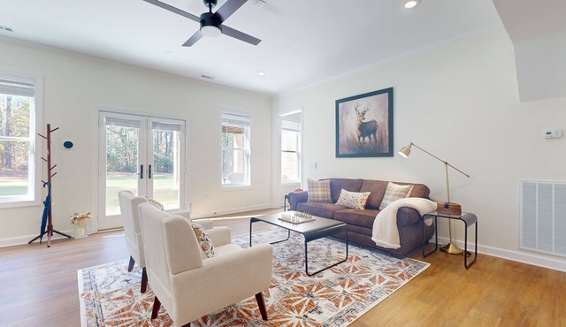 Spacious executive quarters on bottom level of home ample parking