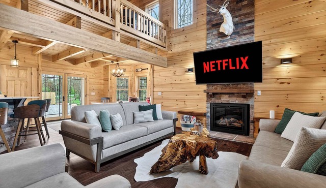 Spacious family cabin with game room and backyard!