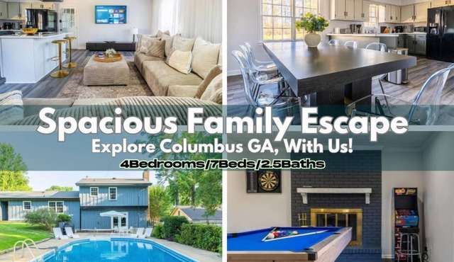 Spacious Family Escape | 4Br | Private Pool | Games