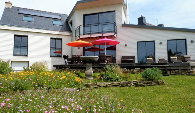 Spacious family home with ocean views.